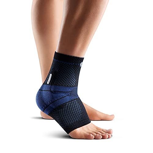Bauerfeind MalleoTrain Ankle Support Brace Helps Stabilize the Ankle Muscles and Joints For Injury Healing and Pain Relief Right Foot Size 4 Color Black